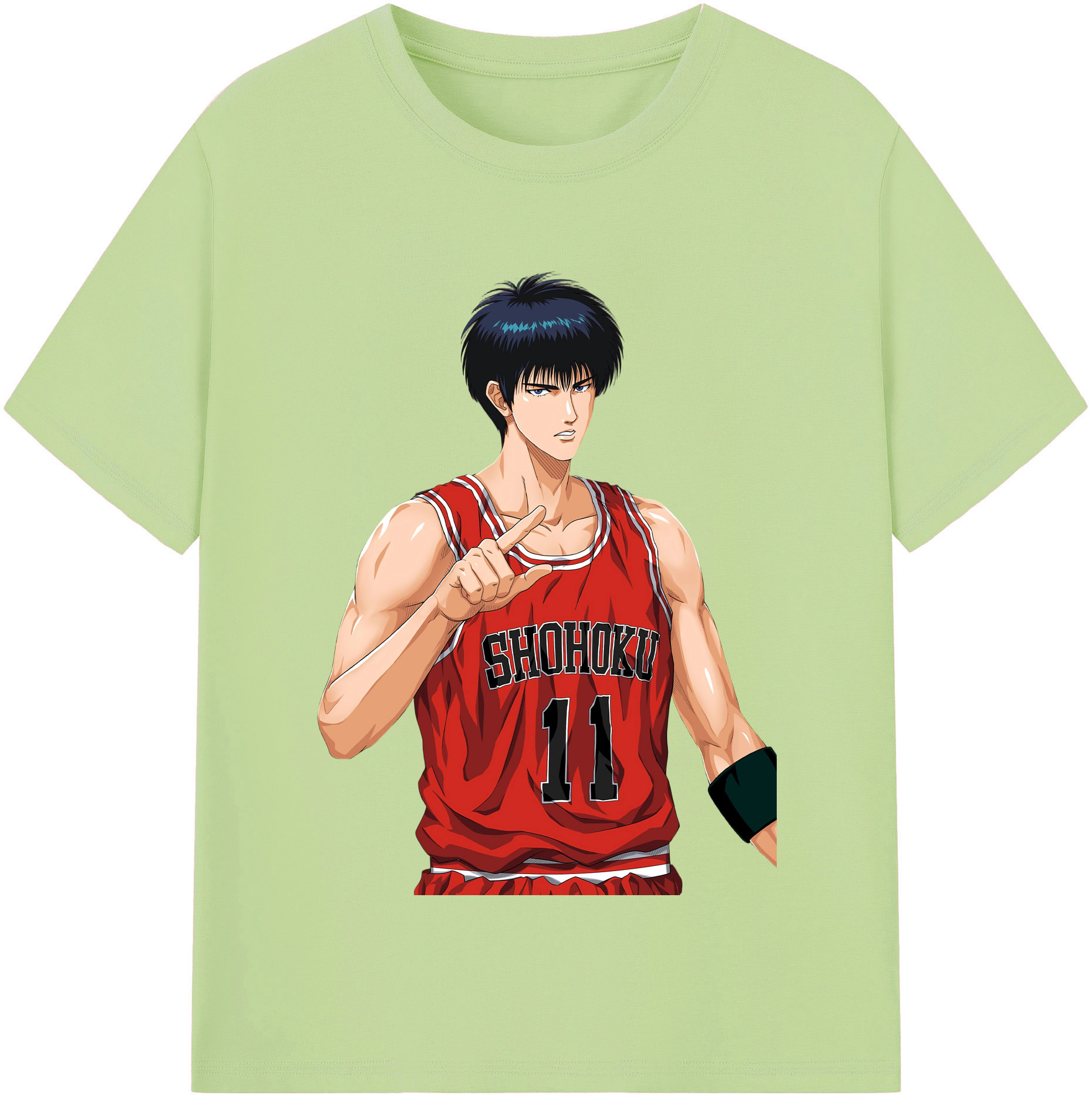SLAM DUNK／スラムダンク 綿100％半袖Tシャツ（フロントプリント）